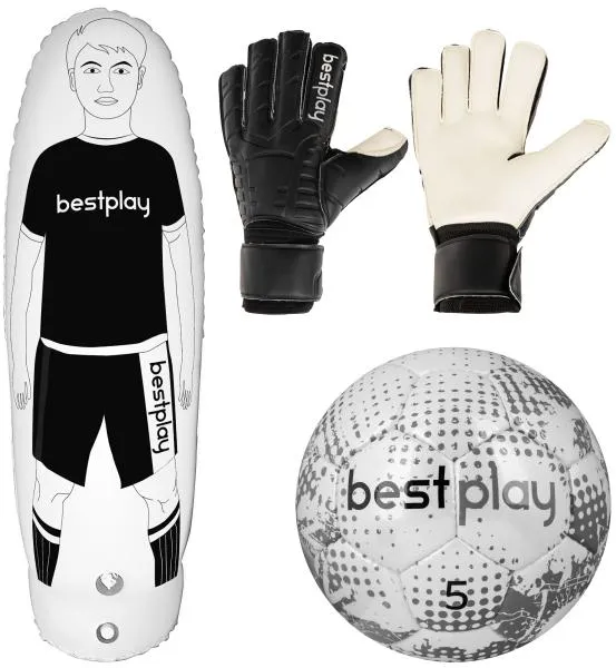 Bestplay Målvaktshandskar för barn + Fotboll + Airdummy